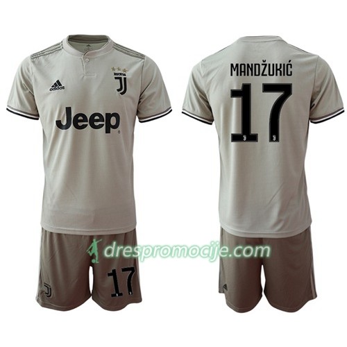 Juventus Dres Mandzukic 17 Dječji Gostujući 2018/19 Kratkih Rukava Juventus Dres Mandzukic 17 Dječji Gostujući 2018/19 Kratkih Rukava